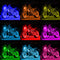 12pcs/set Motorcycle RGB LED Strip Kit RF Remote Control Underglow Lights Bar