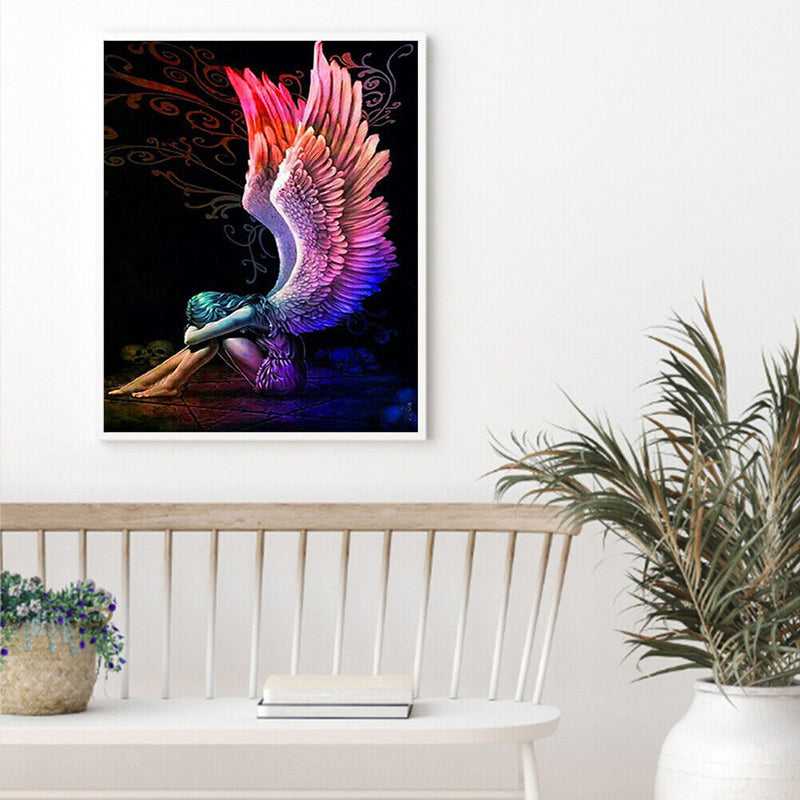 5D DIY Diamond Painting Angel Full Round Drill Mosaic Art Picture Rhinestone Kit
