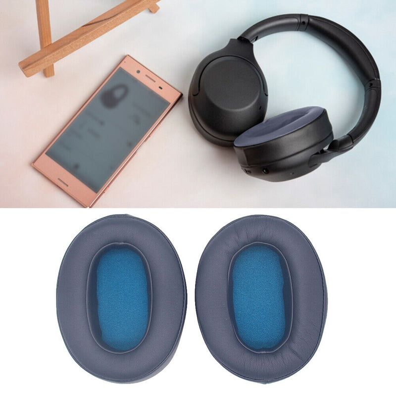 2pcs Headphone Earpads Cushions Earmuff Cover for SONY WH-XB900 (Blue) Newly