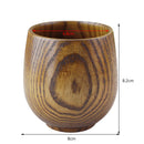 Wooden Big Belly Cup Jujube Wood Beer Mug Tea Coffee Drinking Cups (Foot) Newly