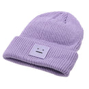 Winter Women Men Knit Ski Beanie Ball Wool Cuff Hat Ski Cap (Purple)