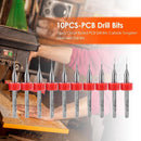 10pcs Circuit Board PCB Drill Bits Tungsten Steel Twist Drill Bits (0.2mm) Newly