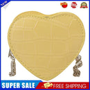 Love Heart Crossbody Handbag Women Kids Leather Small Shoulder Bag (Yellow)