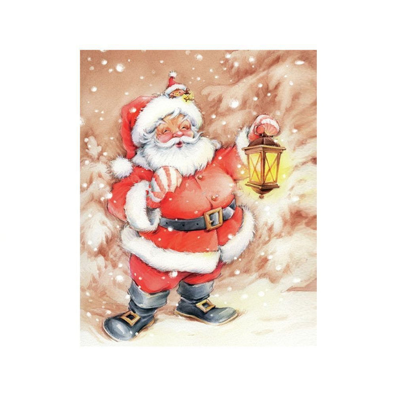 Xmas Embroidery Cross Stitch Christmas 5D Diamond Painting Santa Rhinestone