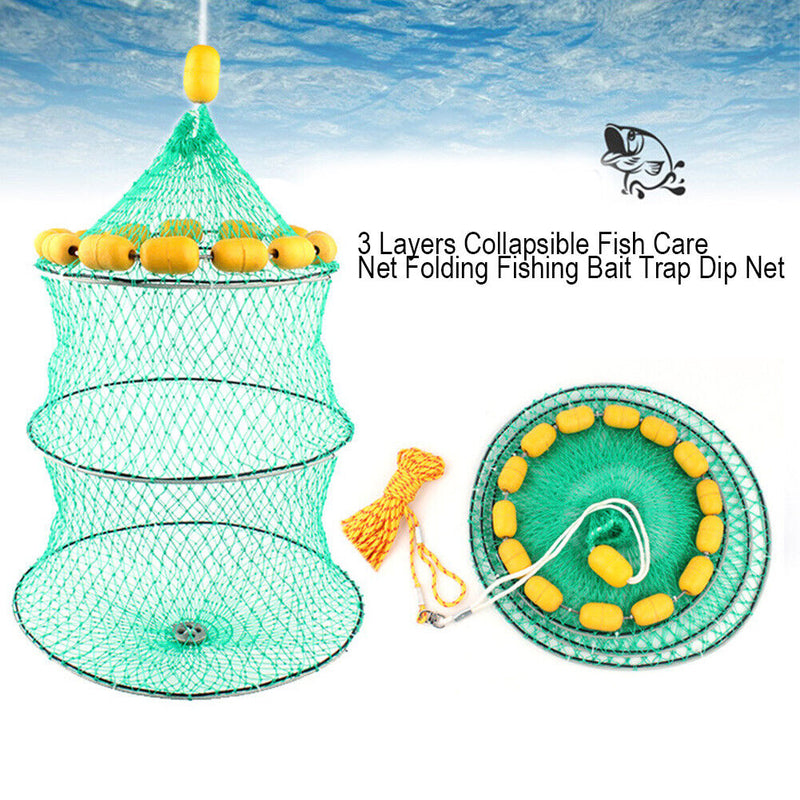 Folding Multiple Floating Ball Fishing Guards Net Catch Trap Fishing Accessories