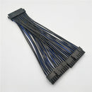 24Pin ATX 1 to 2 Power Supply Extension Cable PSU Male to Female Y Splitter