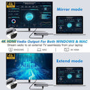 SD TF RJ45 USB 3.0 4K HDMI USB C HUB PD Charging Type-C Splitter For Laptop PC