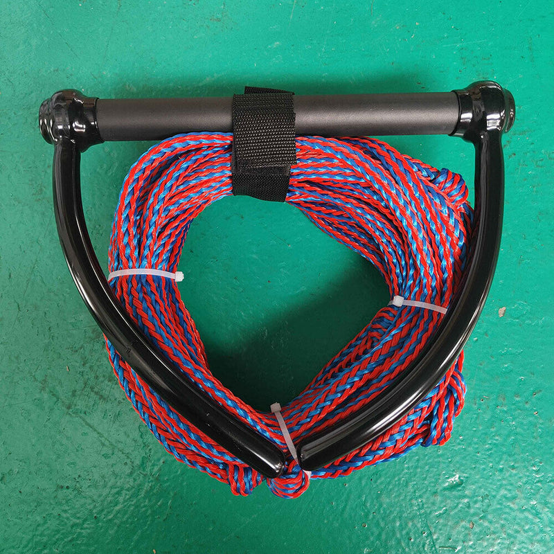 Water Ski Rope for Wakeboard Kneeboard Boating 4-Section Watersports Safe Leash