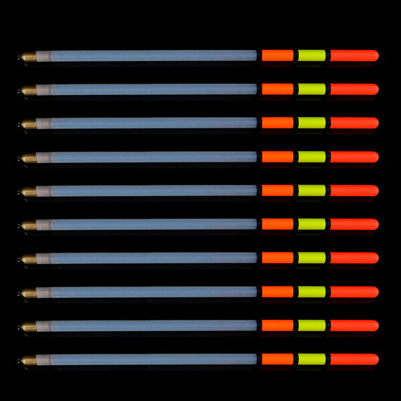 10pcs/Set Fishing Float Transparent Pipe Drift Carp Feeder Floats Fishing Tackle