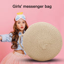 Korean Kids Girls Shoulder Bags Straw Round Lovely Summer Messenger Mini Handbag