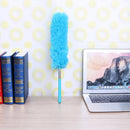 Adjustable Stretch Extend Microfiber Duster Dusting Brush Cleaning (Blue)