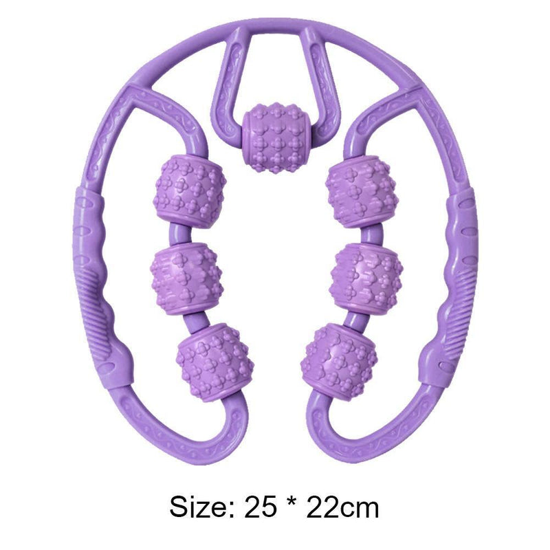 Trigger Point Relieve Muscle Roller Calf Leg Arm Pilates Massager (Purple)
