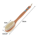 Double Side Head Bristle Bath Brush Shower Brush Body Exfoliating Cleaner