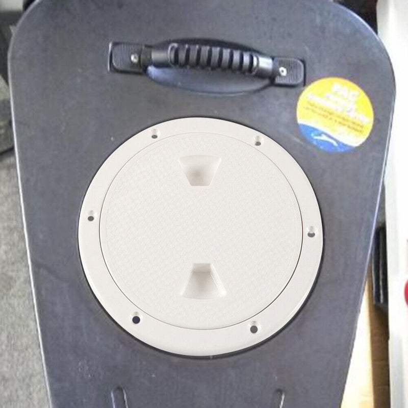 Round Deck Inspection Access Hatch Cover Boat Screw Out Deck Plate (6 inch)