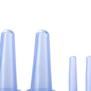 4pcs Vacuum Cupping Can Massage Cupping Apparatus Set Health Care (Blue) Newly
