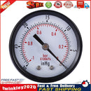 Dry Utility Vacuum Pressure Gauge Blk.Steel 1/4 Center Back -30HG/0PSI Newly