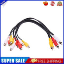 3 RCA Male to 9 RCA Female Composite Audio Video AV Cable Splitter for DVD