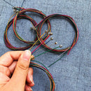 9pcs Colorful Guitar Strings with Picks Plectrum for Folk Acoustic Guitar Newly