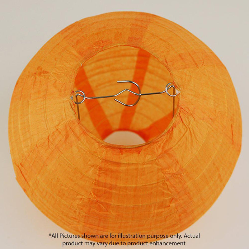 5pcs 8 inch Round Chinese Paper Lantern DIY Lamp Party Decor(Orange)