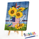 Sunflower Bird Oil Paint By Numbers Kits Canvas Picture DIY Home Decoration Gift