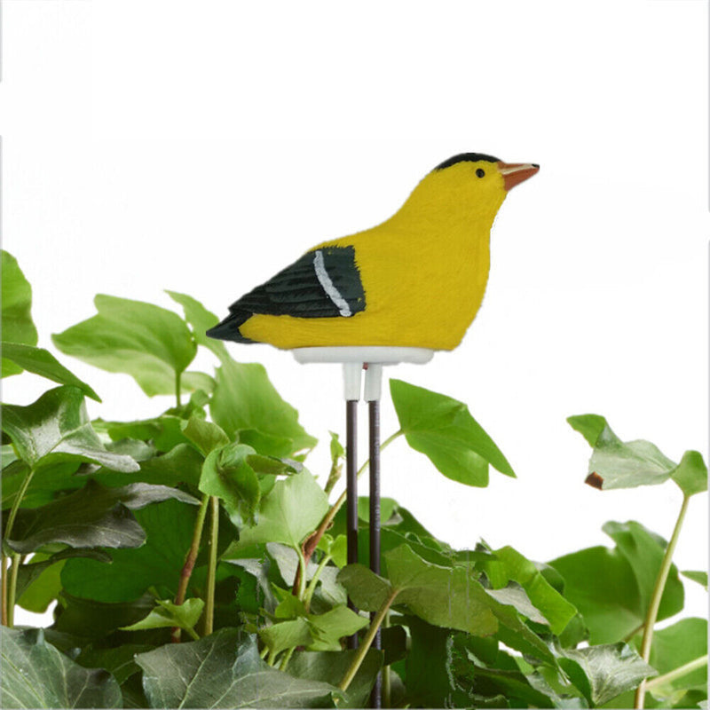 Soil Water Tester Bird Shape Flower Pot Moisture Sensor Farm Meter (Yellow)