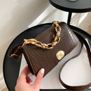 Street Alligator Messenger Bag PU Leather Women Clasp Chain Shoulder Clutch Tote