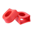 2pcs/set Bicycle Crankset Crank Wheel Protective Sleeve Protector (Red)