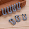 10pcs Save Space Mini Non Slip Flocking Hanger Hook Connection On