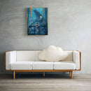 Full Cross Stitch 11CT Cotton Thread DIY Sea Music Handmade Stamped Needlework