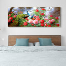 5D Rhinestone Craft Beaded Art Drawing Peacock Peony Diamond Embroidery Mosaic