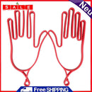 1 Pair Durable Outdoor Sports Red Plastic Golf Gloves Holder Rack Bahre