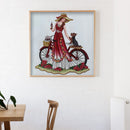 Dress Lady 5D DIY Picture of Rhinestone Partial Special Drill Diamond Paintin