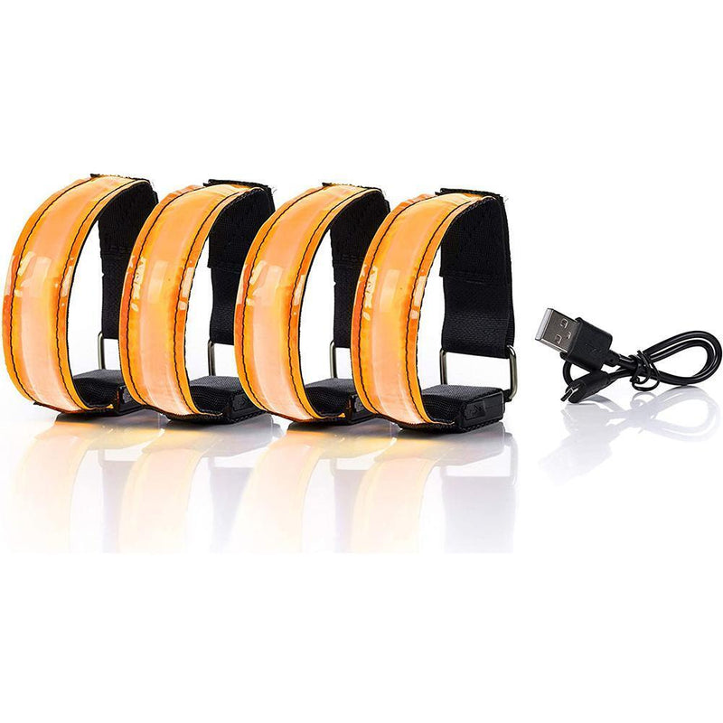 USB Charging LED Luminous Night Running Armband Bracelet Outdoor Sports