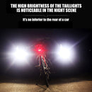 USB Cycling Headlamps Rechargeable Bicycle Front+Rear Light Kit Riding Equipment