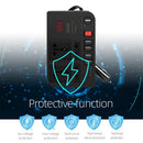 Socket 4 USB DC-AC Converter 300W Car Inverter DC 12V to AC 220V Power Adapter