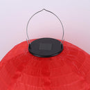 Solar Lantern Lamp Waterproof Outdoor Hanging Light Festival Decor (Red)