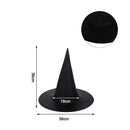 Dress Party Props Decor Wizard Cap Halloween Witch Hat Black Costume Headwear