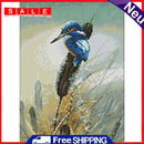 Full Embroidery DIY 14CT Stamped Canvas Art Cross Stitch Kingfisher on River Kit