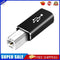 USB Type C to USB B Adapter for Printer MIDI Controller (Black Straight)