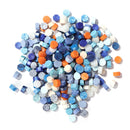 100pcs Octagon Sealing Wax Beads Envelope Seal Stamp Wax Tablet Pill (Blue)