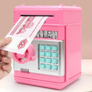 Piggy Bank ATM Machine Electronic Safe Money Jar for Boys Girls (Pink) Newly
