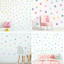 Multicolor Dots Wall Stickers Polka Dot Decals Stickers Decor Bedroom Fo H9I8