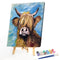 Yak Frameless Picture Oil Paint By Numbers Hand Painted Picture for Bedroom