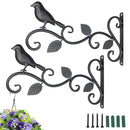 3pcs Metal Hanging Flower Plant Pot Basket Wall-Mounted Support Basket Tool
