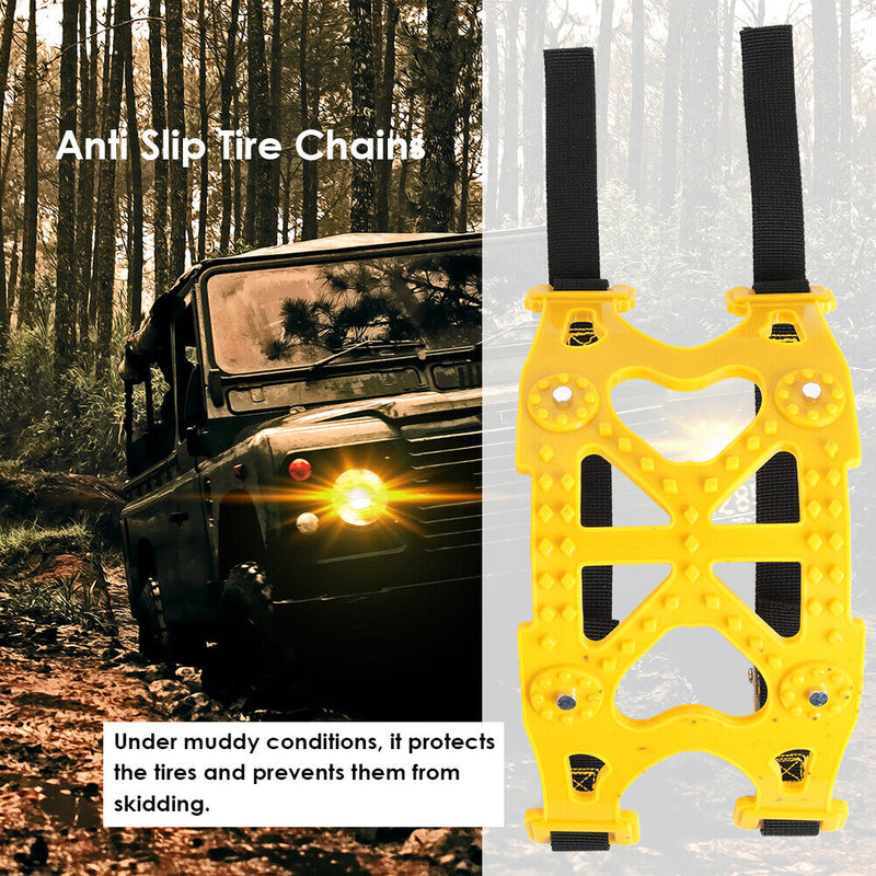 6pcs TPU Snow Chains Car Suit Anti Slip Tyre Universal Winter Roadway Safet
