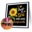Sunflower Full Round Drill Mosaic Art Picture of Rhinestone Kit Handmade Gi