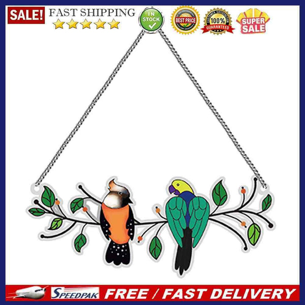 DIY Diamond Painting Craft Hanging Pendant Acrylic Birds Pendant Kit Ornament