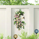 Bunny Large Wreaths for Front Door Hanging Decoration Welcome Sign Easter Wreath