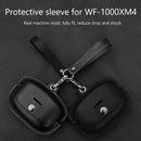 Leather Wireless Headset Protective Case Cover for Sony WF-1000XM4 (Black) Newly