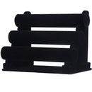 3-Tier Jewelry Bracelet Watch Bangle Display Holder Stand Showcase T-bar